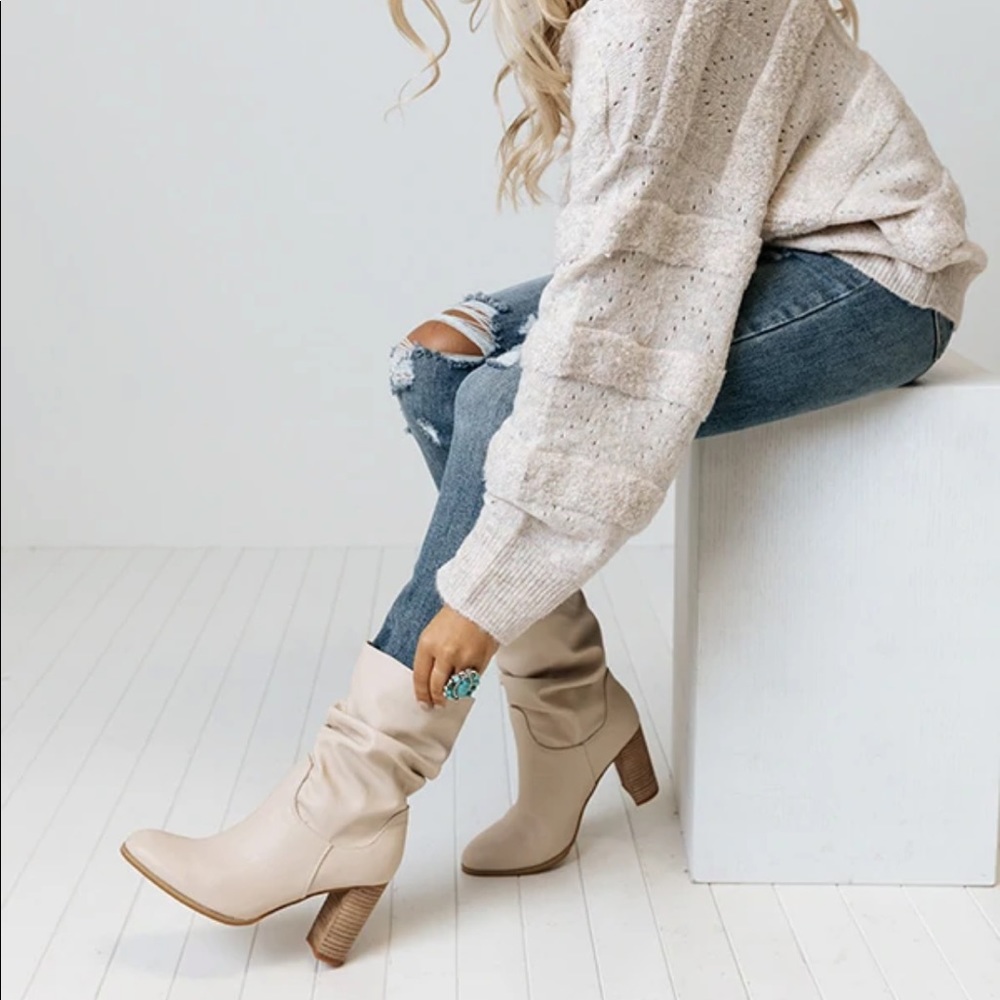Faux Leather Bootie from Shop Impressions 8 **Sold out**